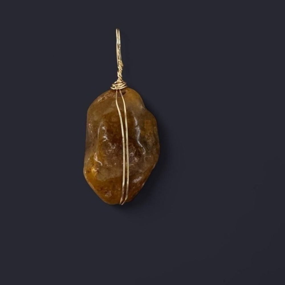 Agate Wire Wrapped Pendant